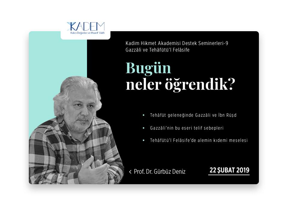 Destek Seminerleri- 9 Gazzali ve Tehafütü'l