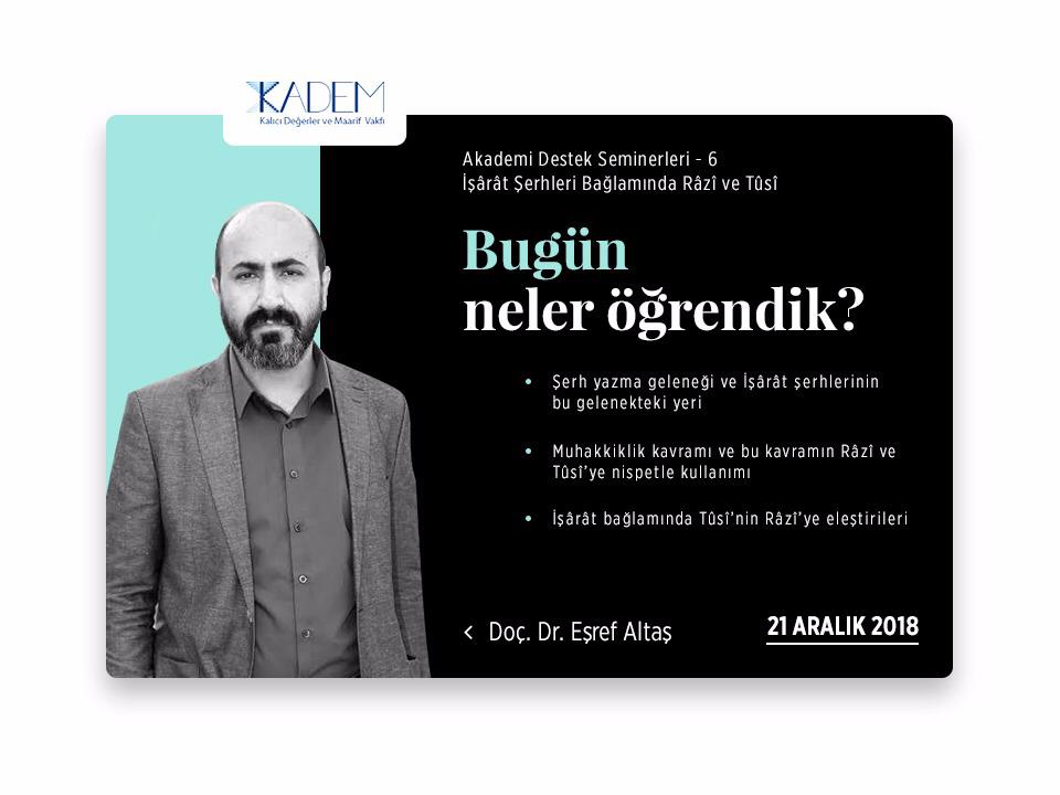 Destek Seminerleri-6 İşârât Şerhleri Bağlamında