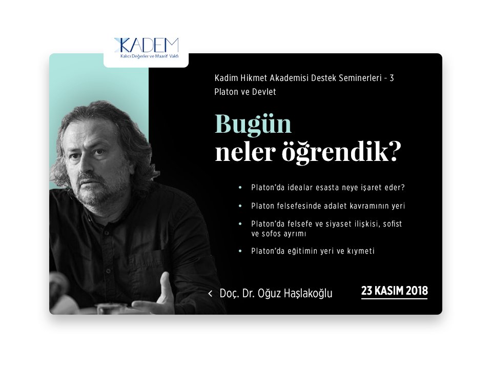 Destek Seminerleri-3 Platon ve Devlet